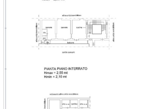 Planimetria casa in vendita via Madama Cristina Torino